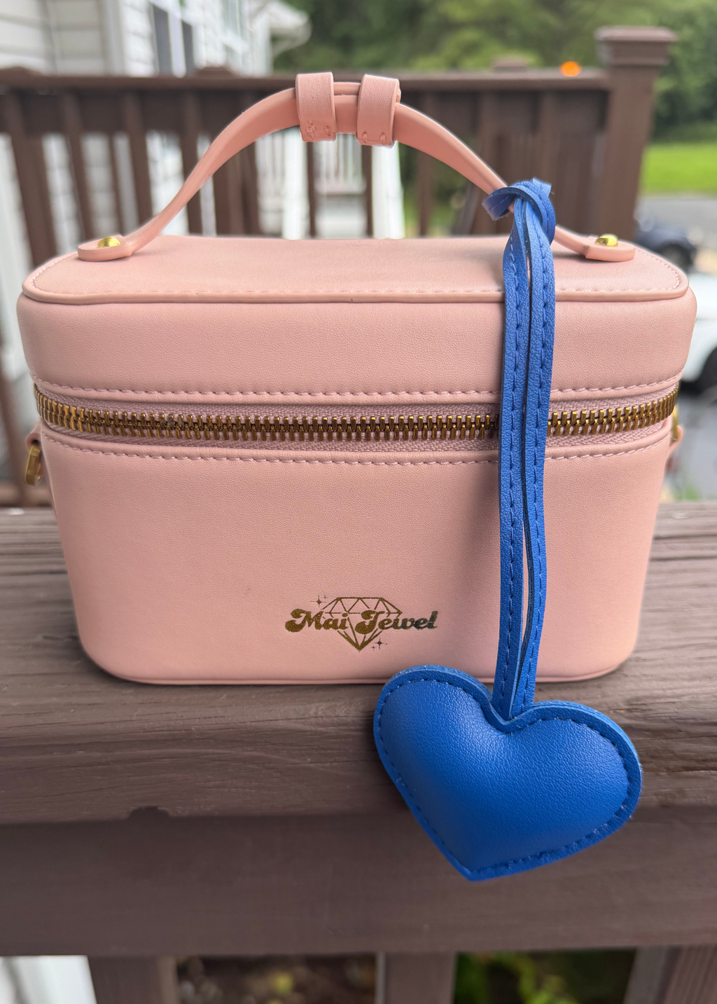 Leather Heart Bag Tag
