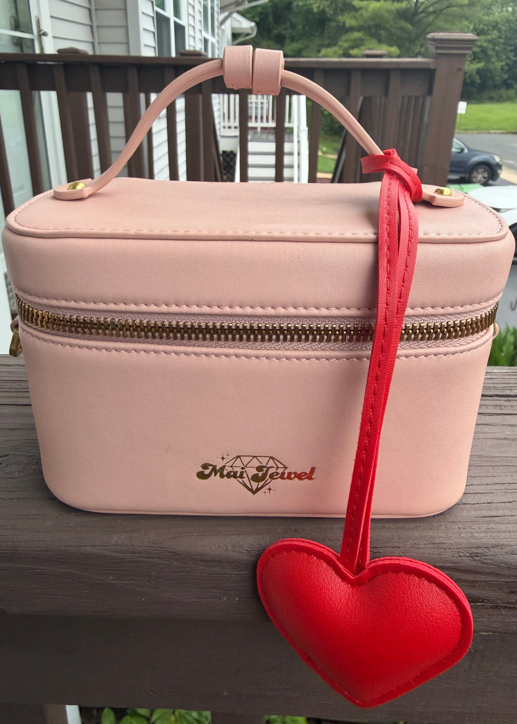 Leather Heart Bag Tag