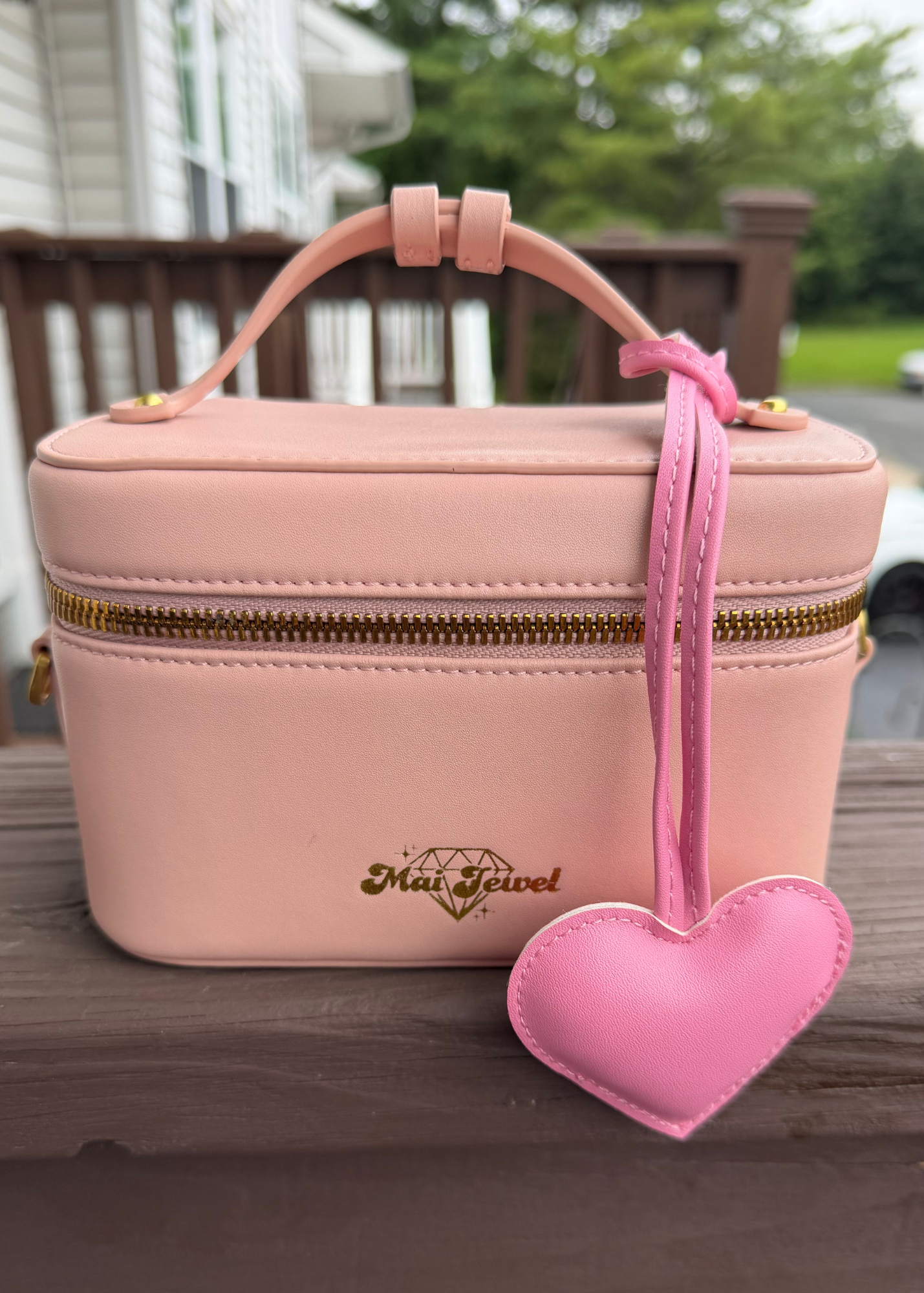 Leather Heart Bag Tag