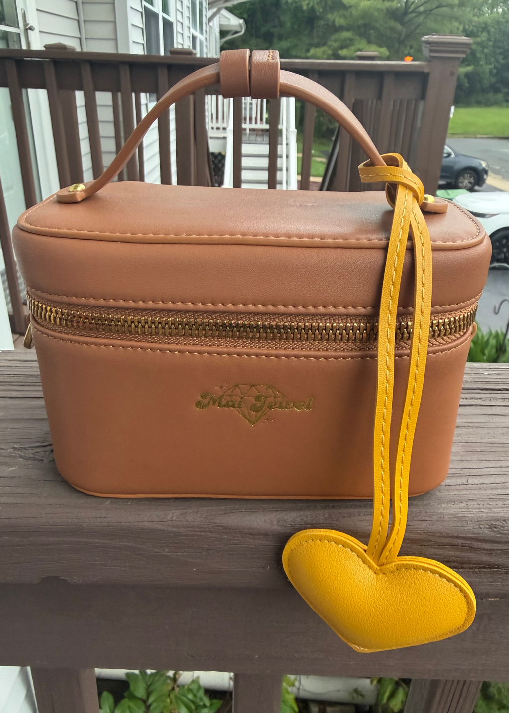 Leather Heart Bag Tag