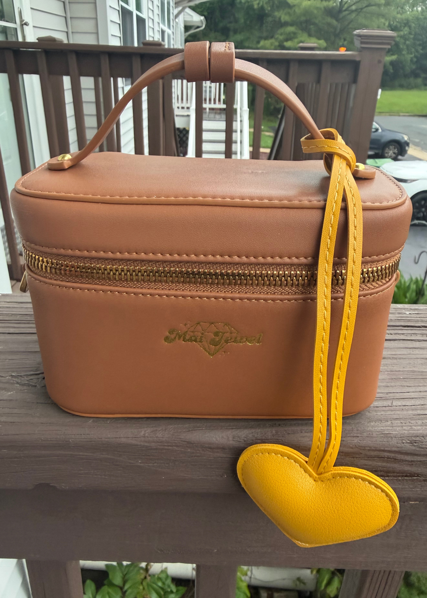 Leather Heart Bag Tag