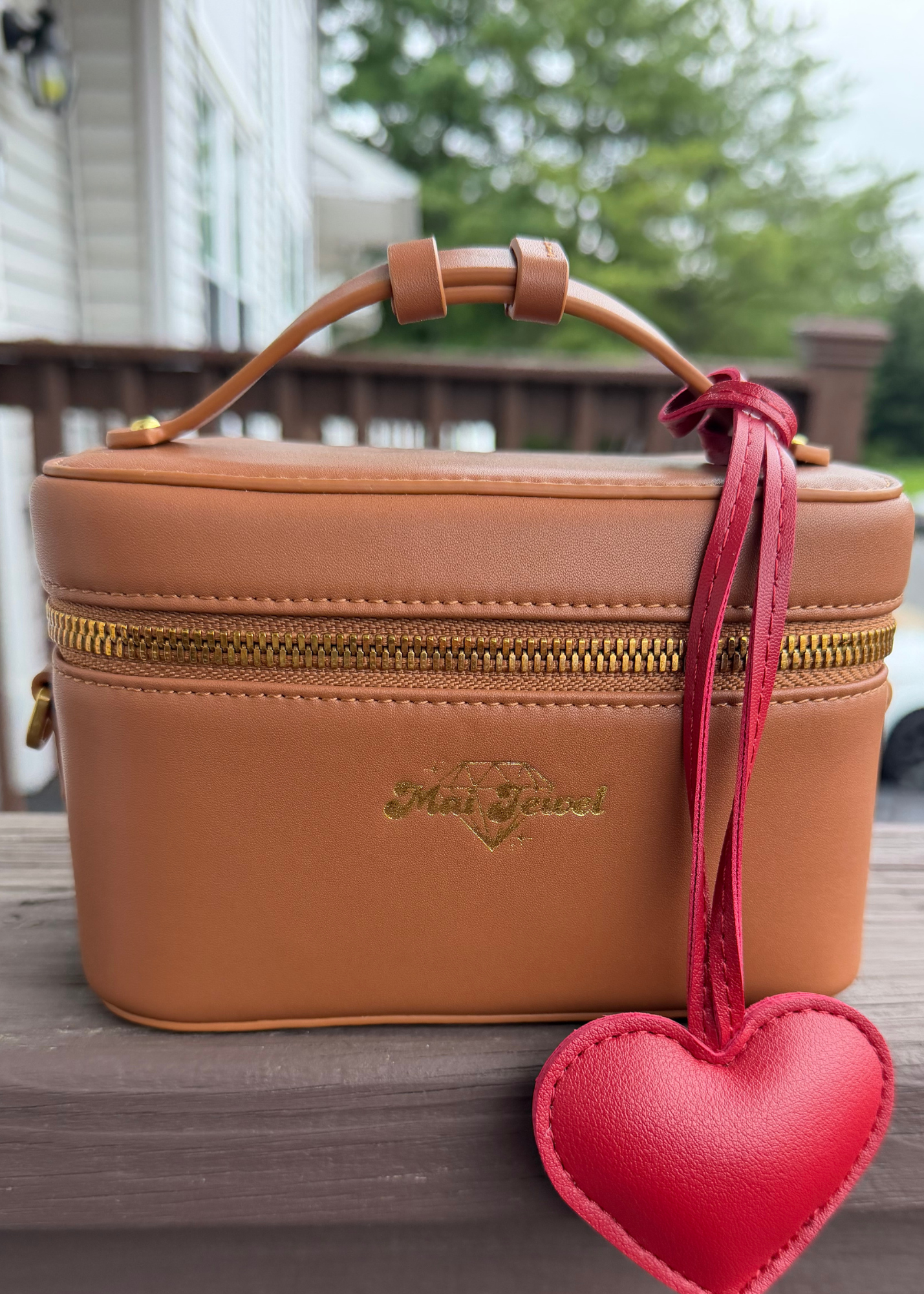 Leather Heart Bag Tag