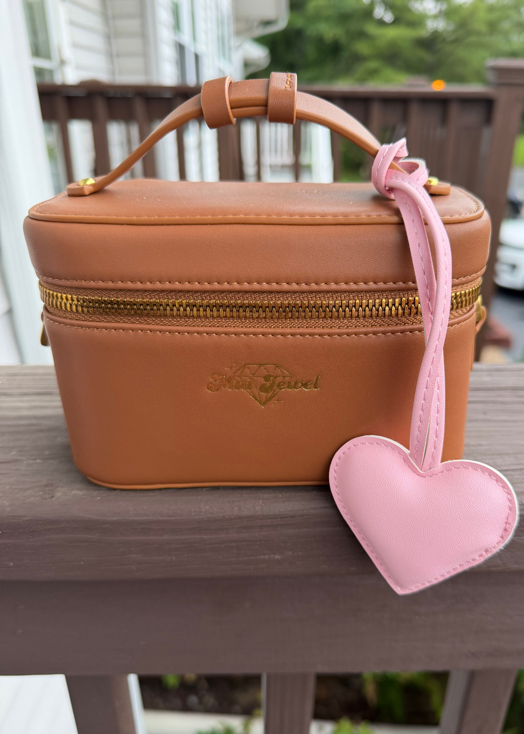 Leather Heart Bag Tag