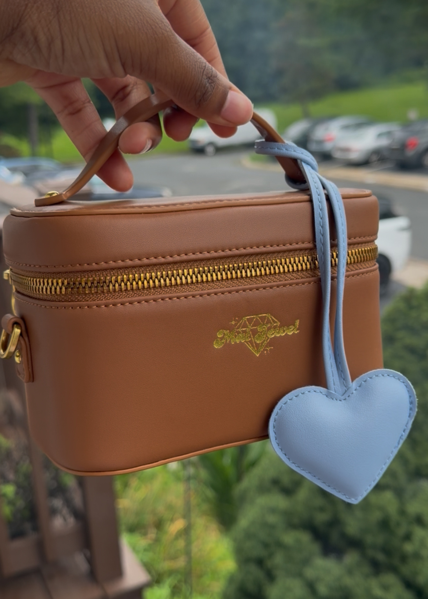 Leather Heart Bag Tag